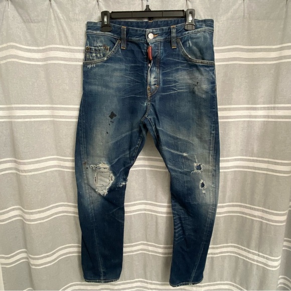DSQUARED2 / Destroyed Paint Splattered Jeans Made in Italy Size 46(Italy Sizing)